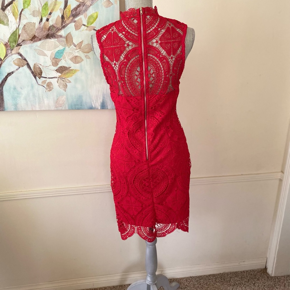 CHARLOTTE RUSSE STUNNING ❤️RED❤️ SPECIAL OCCASION DRESS SIZE MEDIUM 🌟EUC🌟 - Picture 5 of 12